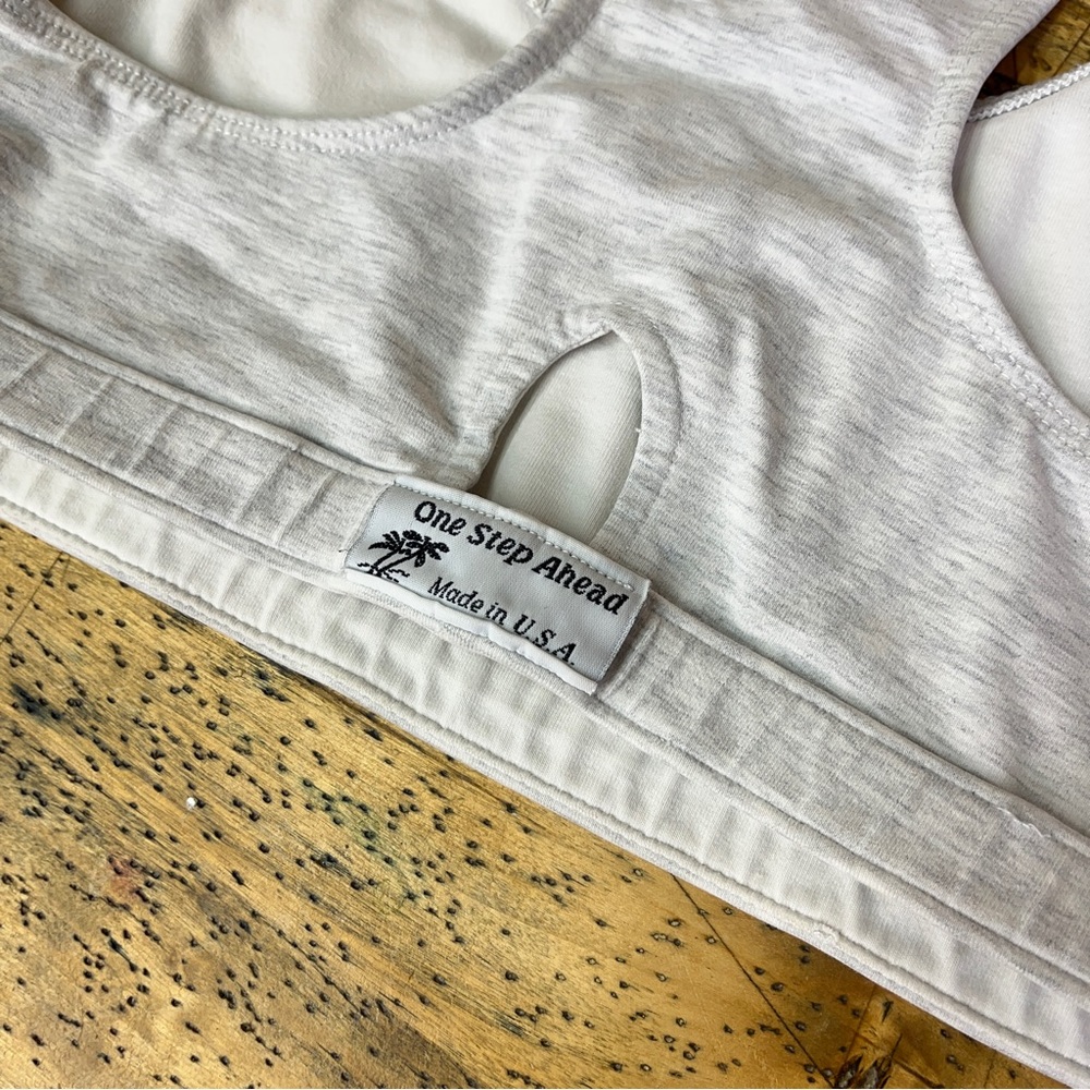 !FINAL CHANCE! One Step Ahead Light Gray "Essential Bra" - Picture 3 of 6